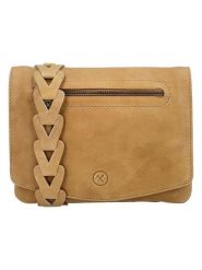 HIDE & STITCHES Skórzana torebka w kolorze musztardowym - 21 x 17 x 4 cm rozmiar: onesize. Brązowe torebki klasyczne damskie HIDE & STITCHES, bez wzorów, z materiału, bez dodatków. Za 173.99 zł.