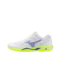 Buty do piłki ręcznej Mizuno Wave Phantom 3 Białe Żółte. Niebieskie buty sportowe na co dzień damskie Mizuno, bez wzorów, z materiału, do piłki ręcznej, mizuno wave. Za 474.55 zł.