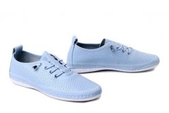 ARTIKER RELAKS 58C0381 lt. blue, półbuty damskie. Niebieskie półbuty damskie Artiker Relaks, bez wzorów, ze skóry, bez obcasa. Za 157.17 zł.