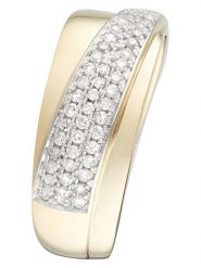 DIAMOND & CO Złoty pierścionek "Chiya" z diamentami rozmiar: 56. Żółte pierścionki damskie Diamond & Co, z diamentem, złote. Za 1,954.78 zł.