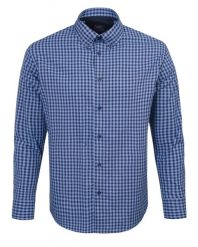 Koszula Weekendowa - Pako Jeans - Lekko Taliowana - Niebieska Kratka. Niebieskie koszule męskie Pako Jeans, l, bez wzorów, z bawełny, bez kołnierzyka, bez ramiączek. Za 169.00 zł.
