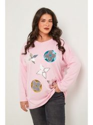 Curvy Lady Sweter w kolorze jasnoróżowym rozmiar: 48/50. Różowe swetry klasyczne damskie Curvy Lady, bez kołnierzyka. Za 127.65 zł.