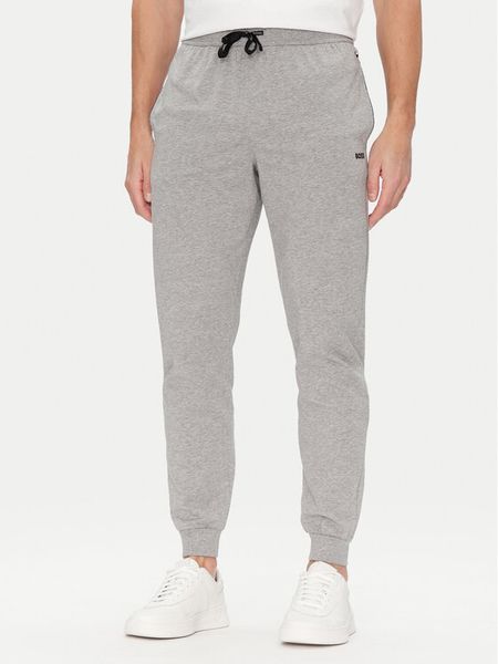 BOSS Spodnie dresowe Mix&Match 50515365 Szary Regular Fit. Szare spodnie dresowe męskie Boss, bez wzorów, z bawełny. Za 199.99 zł.