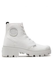 Palladium Trapery Pallabase Twill 96907-141-M Biały. Białe trapery damskie Palladium, z materiału, bez obcasa. Za 329.99 zł.