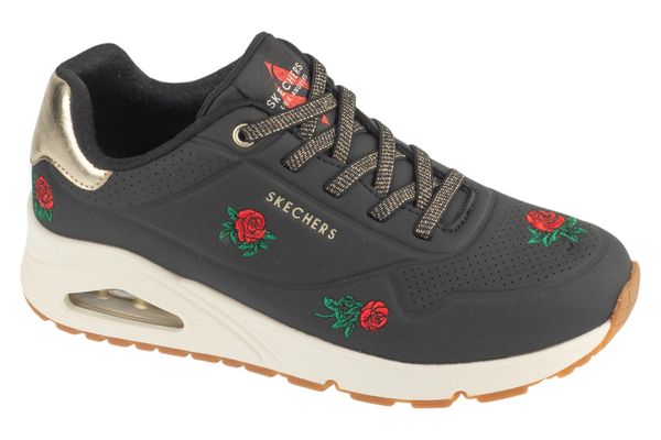 Buty sportowe Sneakersy damskie, Uno - Champagne and Roses. Czarne buty sportowe na co dzień damskie Skechers, bez wzorów, z materiału, trekkingowe. Za 399.99 zł.