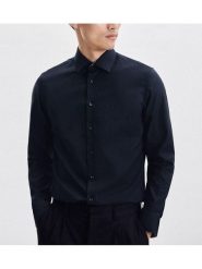 Seidensticker Koszula - Shaped fit - w kolorze granatowym rozmiar: 40. Niebieskie koszule męskie Seidensticker, bez wzorów, z bawełny, bez kołnierzyka, bez ramiączek. Za 149.31 zł.