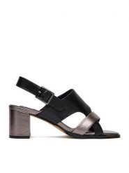 MEXX Sandały EO-WS1161-03 Czarny. Czarne sandały damskie Mexx, bez wzorów, ze skóry, bez obcasa, na słupku. Za 329.99 zł.