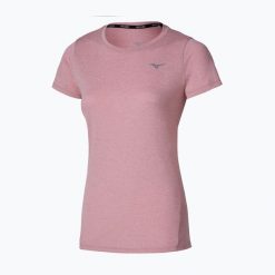Koszulka do biegania damska Mizuno Core Tee. Czerwone t-shirty damskie Mizuno, m, bez wzorów, z materiału, bez kołnierzyka. Za 139.99 zł.