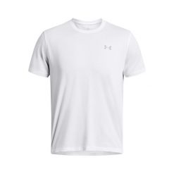 Koszulka Under Armour Launch. Białe t-shirty sportowe męskie Under Armour, l, z materiału, bez ramiączek, do biegania. Za 193.00 zł.
