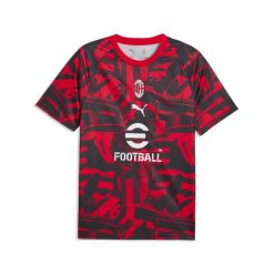 Męska koszulka rozgrzewkowa AC Milan PUMA. Czarne t-shirty sportowe męskie Puma, m, z dzianiny, bez ramiączek, do piłki nożnej. Za 279.00 zł.