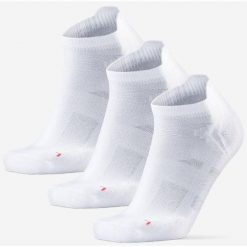 Skarpetki biegowe niskie - Zestaw 3 par, rozmiar 43-47. Białe skarpetki męskie ZEAGLE, bez wzorów, z elastanu. Za 149.99 zł.