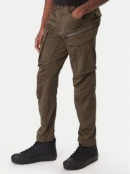 G-Star Raw Spodnie materiałowe Rovic D02190 5126 1260 Khaki Regular Fit. Brązowe spodnie materiałowe męskie G-Star Raw, bez wzorów, z bawełny, retro. Za 429.99 zł.