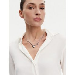 Naszyjnik Guess. Szare naszyjniki damskie Guess, srebrne. Za 149.99 zł.