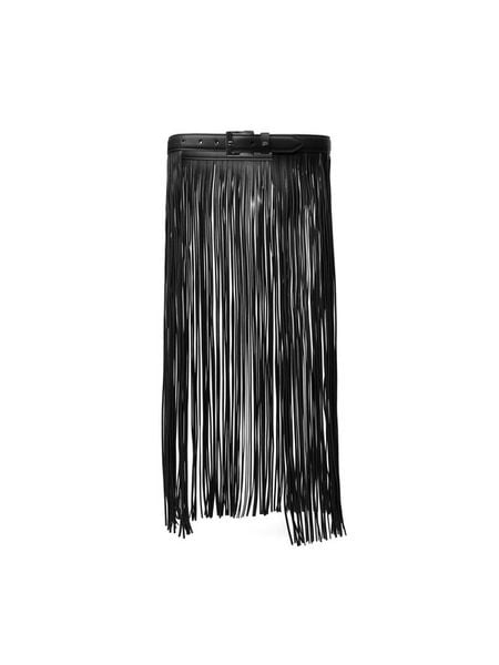 KARL LAGERFELD Pasek Damski B1W33048 Czarny. Czarne paski damskie Karl Lagerfeld, bez wzorów, ze skóry. Za 849.99 zł.