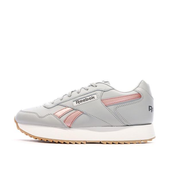 Buty Damskie Reebok Glide Ripple Sportowe Skórzane. Szare buty sportowe na co dzień damskie Reebok, bez wzorów, z gumy, trekkingowe. Za 333.00 zł.