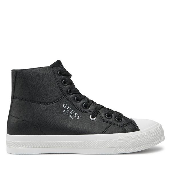 Trampki Guess. Czarne trampki i tenisówki męskie Guess, z aplikacjami, bez zapięcia. Za 269.99 zł.