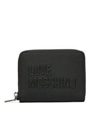 LOVE MOSCHINO Portfel JC5502PP0OLE0000 Czarny. Czarne portfele damskie Love Moschino, bez wzorów, ze skóry. Za 439.99 zł.