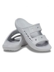 Crocs Klapki "Baya" w kolorze szarym rozmiar: 36/37. Szare klapki damskie Crocs, bez wzorów, bez obcasa. Za 92.21 zł.