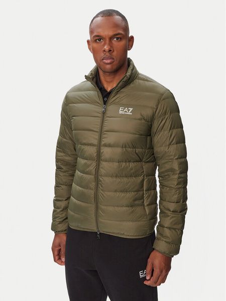 EA7 Emporio Armani Kurtka puchowa 8NPB23 PNGPZ U7014 Zielony ciemny Regular Fit. Zielone kurtki męskie EA7 Emporio Armani, l, bez wzorów, z puchu, bez kaptura. Za 849.99 zł.