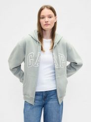 GAP Bluza w kolorze jasnozielonym rozmiar: S. Zielone bluzy z kapturem damskie GAP, s. Za 108.49 zł.