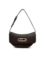 KARL LAGERFELD Torebka B4W30336 Brązowy ciemny. Brązowe torebki klasyczne damskie Karl Lagerfeld, bez wzorów, ze skóry, bez dodatków. Za 1,299.00 zł.