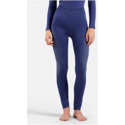 Spodnie Odlo BL BOTTOM long PERFORMANCE WARM. Fioletowe spodnie dresowe damskie Odlo, bez wzorów, sportowe. Za 369.99 zł.