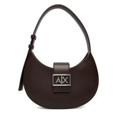 Torebka Armani Exchange. Brązowe torebki klasyczne damskie Armani Exchange, bez wzorów, bez dodatków. Za 599.99 zł.