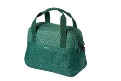 Torba na bagażnik rowerowy „Flair”, zielona. Zielone torby męskie na ramię BASIL, bez wzorów, z poliesteru, na ramię. Za 309.99 zł.