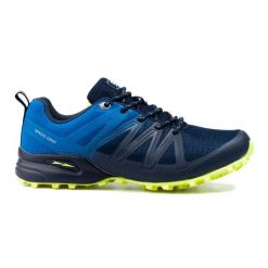 Buty trekkingowe DK niebieskie. Niebieskie buty trekkingowe męskie bez zapięcia. Za 289.38 zł.