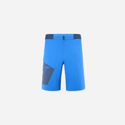 Spodenki trekkingowe męskie Millet Wanaka Fast Short M active fit. Niebieskie szorty męskie Millet, bez kołnierzyka. Za 377.25 zł.