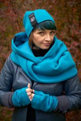 Czapka Hultajka Turkus. Czerwone czapki zimowe damskie Hultaj Polski, z bawełny. Za 99.00 zł.