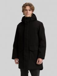 Męska Kurtka Tom Tailor Tech Hooded Parka Black 1046899 29999. Czarne kurtki męskie Tom Tailor, na zimę, m, bez wzorów. Za 279.99 zł.