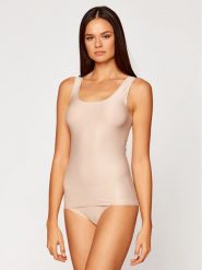 Chantelle Top Soft Stretch C26460 Beżowy Regular Fit. Brązowe topy damskie Chantelle, bez wzorów, z syntetyku, bez kołnierzyka. Za 99.99 zł.