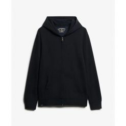 Klasyczna bluza z kapturem zapinana na zamek Superdry Essential. Niebieskie bluzy z kapturem męskie Superdry., na lato, uniwersalny, z materiału. Za 380.50 zł.