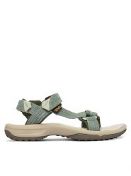 Teva Sandały Terra Fi Lite Suede 1124035 Zielony. Zielone sandały damskie Teva, bez wzorów, ze skóry, bez obcasa, na płaskiej podeszwie. Za 449.99 zł.