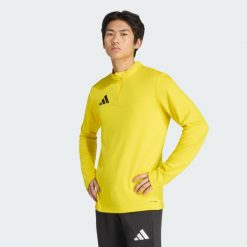 Koszulka treningowa Entrada26. Żółte t-shirty sportowe męskie Adidas, xl, z materiału, bez ramiączek, do piłki nożnej, climacool (adidas). Za 127.99 zł.
