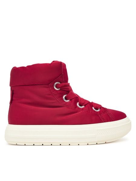 Converse Trzewiki Chuck Taylor All Star Elements Boot High Top Sporty A14274C Różowy. Czerwone botki damskie Converse, z materiału, retro, bez obcasa, na płaskiej podeszwie, bez zapięcia. Za 399.99 zł.