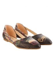 Goby Skórzane baleriny w kolorze brązowym rozmiar: 37. Brązowe baleriny damskie Goby, bez wzorów, bez obcasa. Za 166.10 zł.