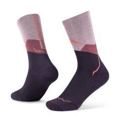 Skarpetki Buff MERINO LIGHTWEIGHT CREW SOCK LWC1. Szare skarpetki damskie Buff, bez wzorów, z elastanu. Za 129.90 zł.