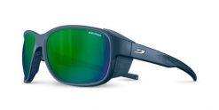 Okulary w góry Julbo Montebianco 2 - SP3CF - blue dark/blue. Niebieskie okulary przeciwsłoneczne męskie JULBO, z materiału. Za 299.99 zł.