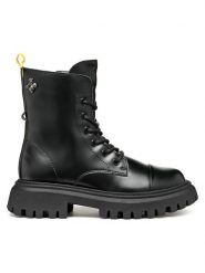 Geox Kozaki J Maquinnens Girl J46M6B 000CN C9999 M Czarny. Czarne kozaki dziewczęce Geox, bez wzorów, ze skóry, bez obcasa. Za 239.99 zł.