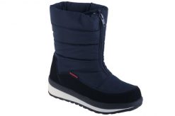 Śniegowce dziecięce CMP Rae Snowboots Wp. Czarne buty zimowe męskie CMP, na zimę, z materiału, przed kolano, bez zapięcia. Za 369.99 zł.