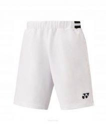 Spodenki tenisowe Yonex męskie. Białe szorty męskie YONEX, bez wzorów, z materiału. Za 188.99 zł.