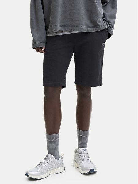 Jack & Jones Szorty sportowe Gordon College 12289726 Czarny Regular Fit. Czarne szorty męskie Jack & Jones, bez wzorów, z bawełny, sportowe. Za 89.99 zł.