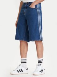 Adidas Szorty jeansowe adicolor Firebird KD1500 Niebieski Loose Fit. Niebieskie szorty męskie Adidas, z bawełny, bez kołnierzyka. Za 299.99 zł.