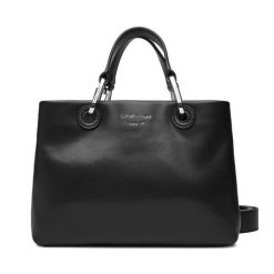 Torebka Emporio Armani. Czarne torebki klasyczne damskie Emporio Armani, bez wzorów, bez dodatków. Za 1,759.00 zł.
