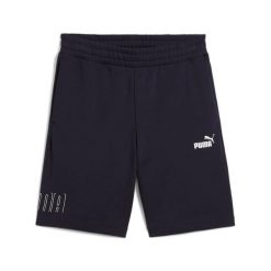 Spodenki męskie Puma SPORT GRAPHIC 9 TR granatowe r S. Niebieskie szorty męskie Puma, m, z bawełny, na fitness i siłownię. Za 108.31 zł.