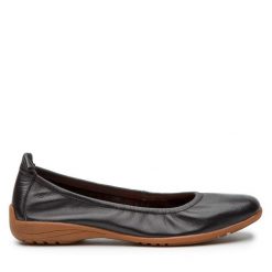 Baleriny Josef Seibel. Czarne baleriny damskie Josef Seibel, bez wzorów, bez obcasa. Za 229.99 zł.