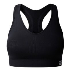 Biustonosz Sportowy React Dla Kobiet. Czarne biustonosze sportowe damskie Dare 2b, bez wzorów. Za 91.99 zł.