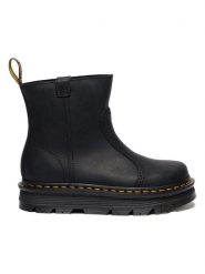 Dr. Martens Skórzane botki "Zebzag Rigger" w kolorze czarnym rozmiar: 40. Czarne botki damskie Dr. Martens, bez obcasa, bez zapięcia. Za 581.78 zł.